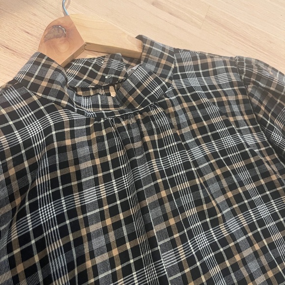 Everlane puff sleeve mock next blouse - Picture 2 of 3